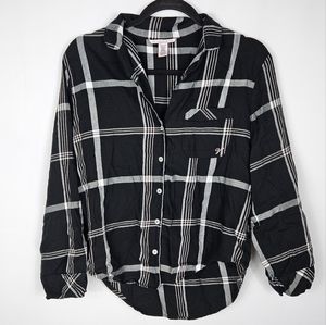 Victoria's Secret Plaid Pajama Top XS